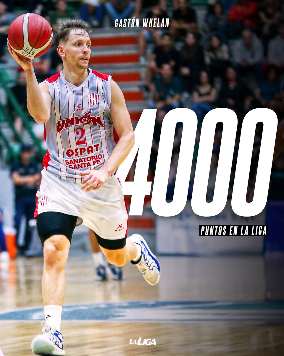 La Liga (@liganacional) on Twitter photo 🔥 ¡4⃣0⃣0⃣0⃣ PUNTOS PARA GASTÓN WHELAN!
En su regreso a #LaLigaNacional y en una gran temporada con <a href="/unionsfbasquet/">Unión de Sta Fe básquet</a>, <a href="/GastiWhelan/">Gaston Whelan</a> llegó a esta cifra goleadora en la máxima competencia nacional.
¡Felicitaciones, Gasti! 👏 🔥 ¡4⃣0⃣0⃣0⃣ PUNTOS PARA GASTÓN WHELAN!
En su regreso a #LaLigaNacional y en una gran temporada con <a href="/unionsfbasquet/">Unión de Sta Fe básquet</a>, <a href="/GastiWhelan/">Gaston Whelan</a> llegó a esta cifra goleadora en la máxima competencia nacional.
¡Felicitaciones, Gasti! 👏