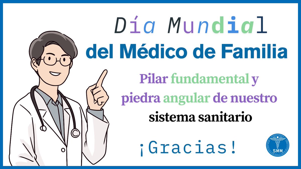 SMMelilla's tweet photo. #DiaMundialdelMedicodeFamilia 

Hoy es un día para reivindicar la importancia y el conocimiento de nuestros compañeros de Atención Primaria. Sin ellos, el sistema NO funciona.

#Melilla #SanidadPública https://t.co/qlyp3is0oj