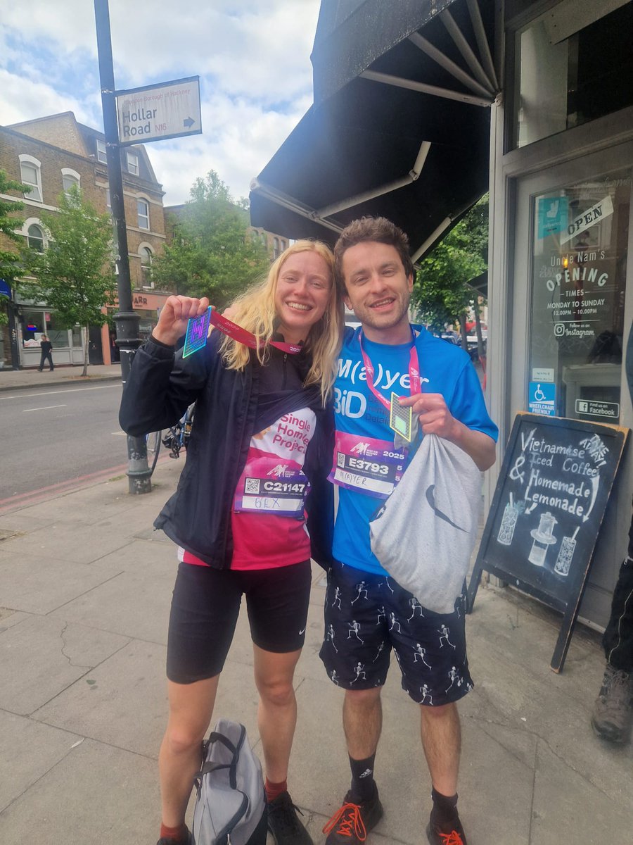 MyrWkfld's tweet photo. Fantastic afternoon running a PB at the #HackneyHalf yesterday for @BIDdetention! 

I'm almost at my £1250 target so any little donation would be massively appreciated: https://t.co/KhAkq4EKUn https://t.co/WVrf1YBvik