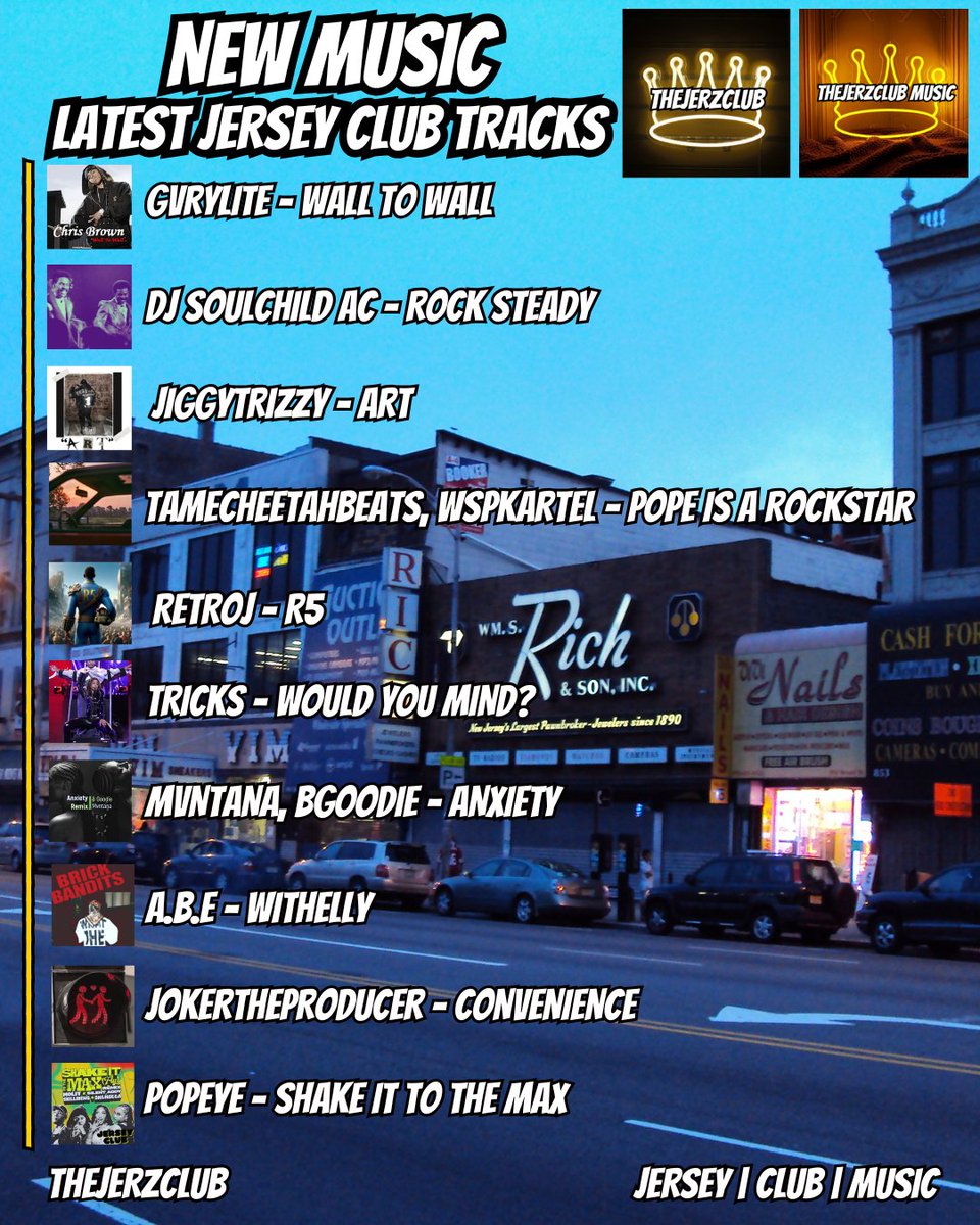 TheJerzClub Jersey | Club | Music (@thejerzclub) on Twitter photo Got some FRESH drops! #NewMusic the latest #JerseyClub Tracks, listen and add to your playlists.
<a href="/CoolAssGvry/">Gvry Lite</a>
<a href="/TameCheetaBeats/">TameCheetahBeats</a>
<a href="/djsoulchildac/">DJ SoulChild AC</a>
<a href="/ThisIsTricks/">Tricks</a>
<a href="/JiggyTrizzy/">Jiggy Trizzy ❤️🚀😛</a>
<a href="/Mvntana_/">Mvntana</a>
<a href="/DJPOPEYE973/">♔</a>
<a href="/ABE201/">A.B.E</a>
<a href="/mxnnywannasleep/">JokertheProducer!</a>
Who are you listening to? Got some FRESH drops! #NewMusic the latest #JerseyClub Tracks, listen and add to your playlists.
<a href="/CoolAssGvry/">Gvry Lite</a>
<a href="/TameCheetaBeats/">TameCheetahBeats</a>
<a href="/djsoulchildac/">DJ SoulChild AC</a>
<a href="/ThisIsTricks/">Tricks</a>
<a href="/JiggyTrizzy/">Jiggy Trizzy ❤️🚀😛</a>
<a href="/Mvntana_/">Mvntana</a>
<a href="/DJPOPEYE973/">♔</a>
<a href="/ABE201/">A.B.E</a>
<a href="/mxnnywannasleep/">JokertheProducer!</a>
Who are you listening to?