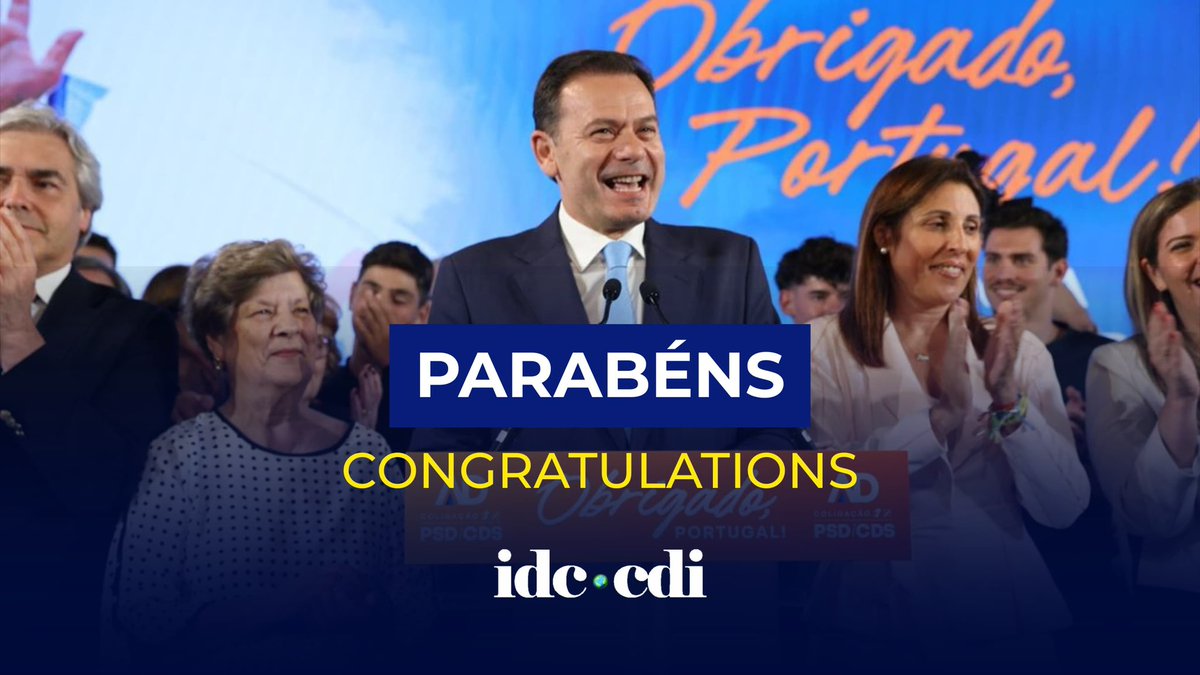 idccdi_'s tweet image. The #idccdi warmly congratulates Prime Minister @LMontenegro_PT and our member party @ppdpsd for their electoral victory in Portugal.
This result confirms the trust of the Portuguese people, giving you a clear mandate to form the next government to continue the change and…