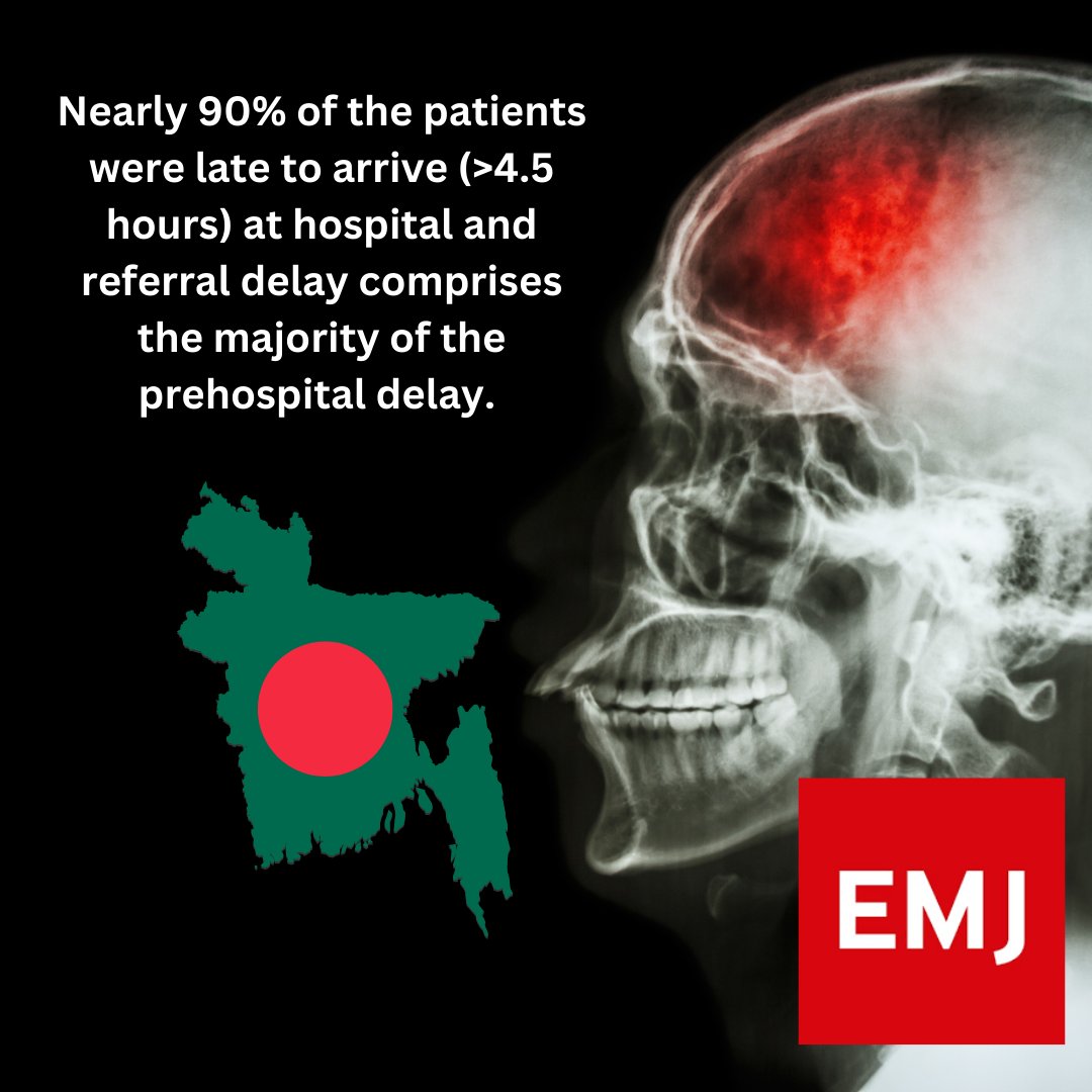 Emergency Medicine Journal (@emergencymedbmj) on Twitter photo Factors associated with late hospital arrival in acute stroke patients of Bangladesh.
emj.bmj.com/content/42/3/1…
#March2025 #EmergencyMedicine #Stroke #AcuteStroke #Bangladesh
<a href="/RCollEM/">Royal College of Emergency Medicine</a> Factors associated with late hospital arrival in acute stroke patients of Bangladesh.
emj.bmj.com/content/42/3/1…
#March2025 #EmergencyMedicine #Stroke #AcuteStroke #Bangladesh
<a href="/RCollEM/">Royal College of Emergency Medicine</a>