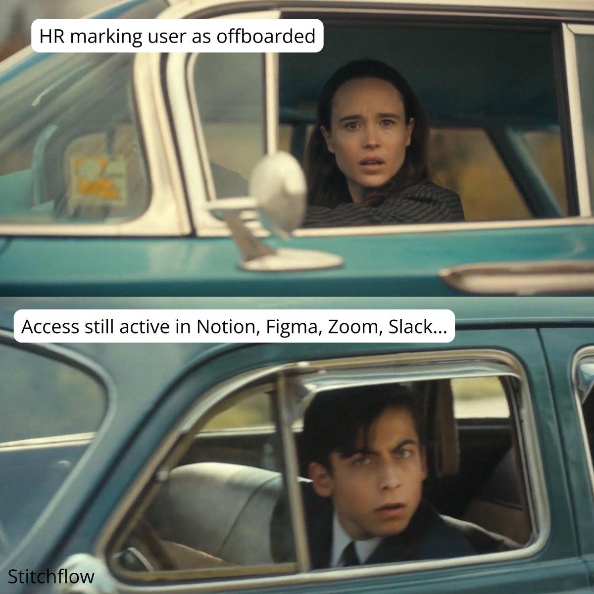 stitchflowHQ's tweet image. HR: “They’re offboarded.”
IT: sees them still active in 6 apps 😳

This is why IT doesn’t sleep.
Stitchflow helps fix this.

#Offboarding #ITLife #SaaSOps #Stitchflow