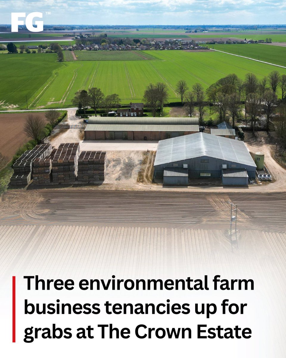 Tenants are being sought for three farms in East Yorkshire and Lincolnshire, as part of The Crown Estate's biodiversity and regenerative farming strategy. 👑🚜  

The eFBTs are over 15-years and have been developed by The Crown Estate alongside <a href="/tenantfarmers/">TFA</a>.   

READ MORE: