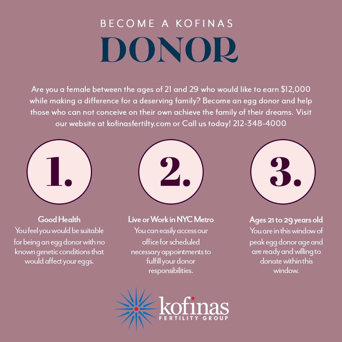 Being an egg donor can support women facing infertility linked to egg quality. Call 212-348-4000 for details on our Egg Donor Program or complete our online application here hubs.la/Q03n8ngg0.