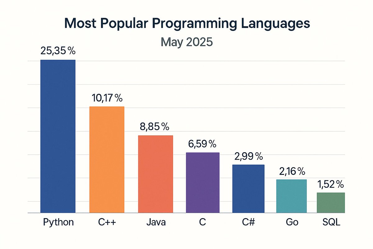 Python is overtaking....