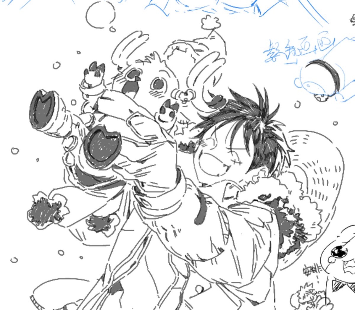 #luffy #ルフィ ❄️👒🦌❄️