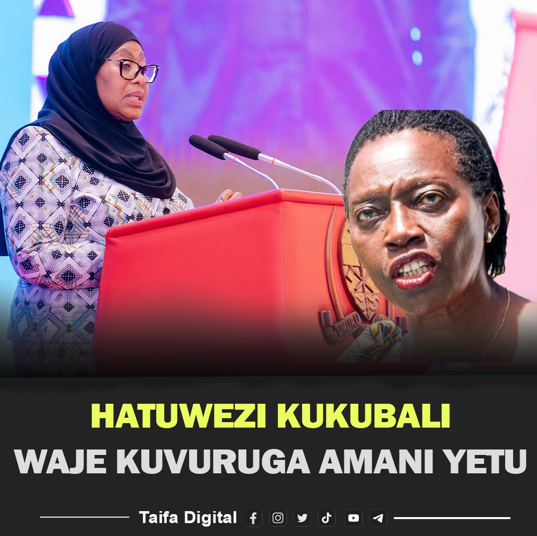 TaifaForum's tweet photo. Rais wa Tanzania Dkt. Samia Suluhu Hassan ameitaka Wizara ya Mambo ya Nje, Wizara ya Mambo ya Ndani na Vyombo vya Ulinzi na Usalama kuchukua hatua za haraka kwa wanaotumia mitandao na teknolojia vibaya, akikemea pia wingi wa Wanaharakati kutoka nje ya nchi wanaojaribu kuingilia mambo ya ndani ya Tanzania na kutaka kuivuruga amani. 

Rais Samia amesema hayo Jijini Dar es salam leo May 19, 2025 wakati akizindua Sera ya Mambo ya Nje ya Mwaka 2001 (Toleo la 2024), ambapo amesema hatotoa nafasi kwa watovu wa adabu kutoka nje ya nchi kuja kujaribu kuvuruga amani, utulivu na usalama uliopo nchini Tanzania.

“Tusiwe shamba la Bibi kwamba Mtu anaweza kuja Tanzania akasema analolitaka, lipo Tanzania halipo, Watu wakajisemea tu, tumeanza kuona mwenendo wa Wanaharakati ndani ya Ukanda huu kuanza kuvamia na kuingilia mambo yetu huku, sasa kama kwao wameshadhibitiwa wasije kutuharibia, tusitoe nafasi walishavuruga kwao, nchi iliyobaki haijaharibika ni hapa kwetu, niwaombe Vyombo vya Ulinzi na Usalama kutotoa nafasi kwa Watovu wa adabu wa nchi nyingine kuja kutovuka hapa kwetu, hapana”

“Nimeona clip kadhaa za kunisema, nipo bias na nini, ninalofanya ni kulinda nchi yangu na ndiyo wajibu wangu niliopewa, kwahiyo hatutotoa nafasi kwa kiumbe yeyote kuja kutuvurugia hapa awe yupo ndani ama anayetoka nje”

Katika maelezo yake, Rais Samia ameitaka Wizara na Maafisa wanaohusika kutoa ufafanuzi kuhusu yale yanayosemwa na Wanaharakati na Watu mbalimbali, kukanusha ama kuchukua hatua za haraka ikiwa yanayosemwa yana ukweli kuhusiana na sekta zao mbalimbali.