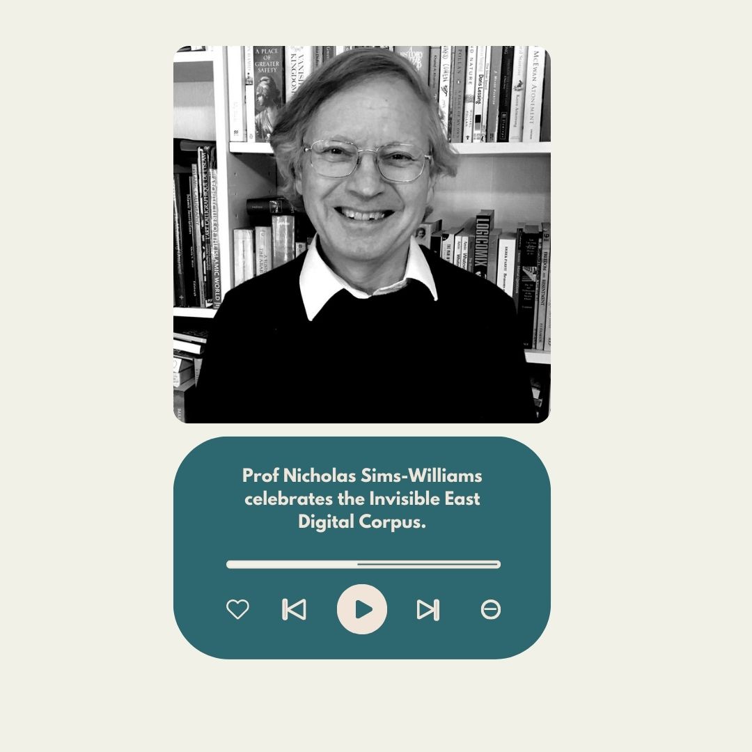 Prof Nicholas Sims-Williams introduces our #digitalcorpus, which comprises over 1,000 #documents in 13 languages and 9 scripts: bit.ly/IEDCrelease 
Why not explore the lives of ordinary people living along the #silkroads: invisible-east.org? 
#digitalhumanities #history