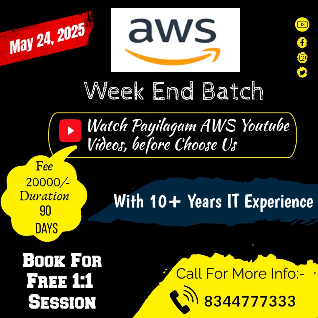 payilagam's tweet photo. #aws_training #payilagam #cloud_computing #payilagam_aws #payilagam_chennai #aws_training_chennai https://t.co/sTLw4Dv2y4