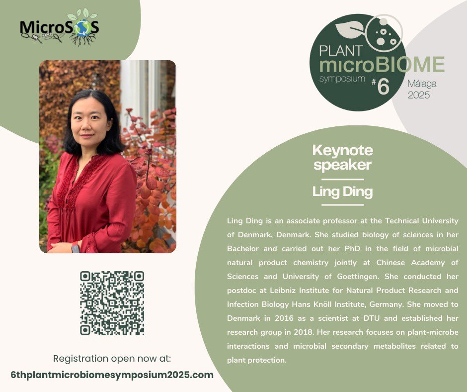 microSOS (@microsos_eu) on Twitter photo π± 2 More Keynote Speakers for #PMS2025 π±
π¬ @asaflevylab.bsky.social β @hebrewuniversity.bsky.social
π± Ling Ding β DTU <a href="/dtu/">dtu</a>.dk
Join us at #PMS2025 in Malaga on 3-7 November!
π
Register now: 6thplantmicrobiomesymposium2025.com
#MicrobiomeResearch #SoilHealth #PlantScience π± 2 More Keynote Speakers for #PMS2025 π±
π¬ @asaflevylab.bsky.social β @hebrewuniversity.bsky.social
π± Ling Ding β DTU <a href="/dtu/">dtu</a>.dk
Join us at #PMS2025 in Malaga on 3-7 November!
π
Register now: 6thplantmicrobiomesymposium2025.com
#MicrobiomeResearch #SoilHealth #PlantScience