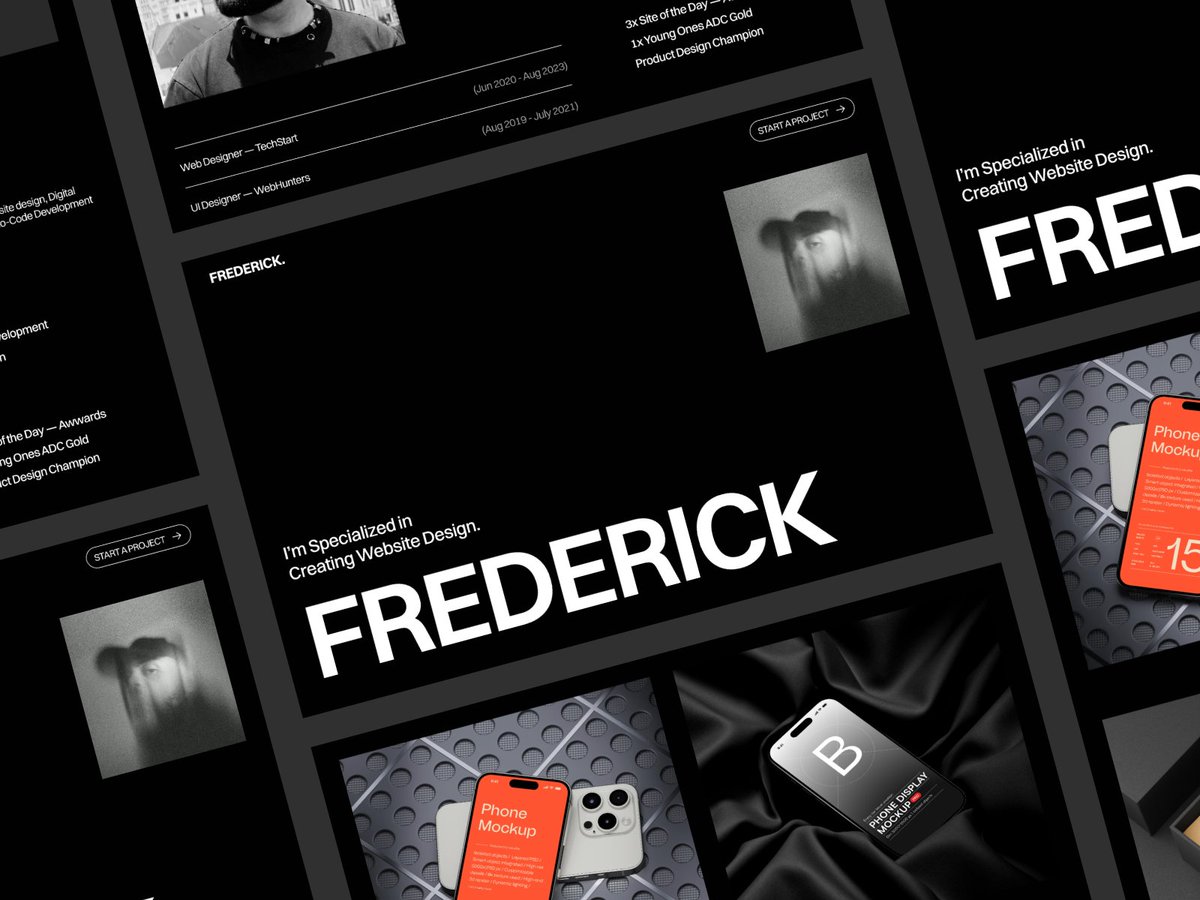 noman_framer's tweet photo. π Our 2nd Framer template Fredrick is now live β a bold, modern portfolio design made to impress.
π Itβs 100% FREE on the @framer Marketplace β grab it now!
#Framer #templatedesign https://t.co/NCKBH8GmfO