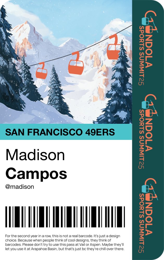 madisonbcampos's tweet photo. omw @ongondola!! #SportsSummit25 https://t.co/xBSJdywiqe