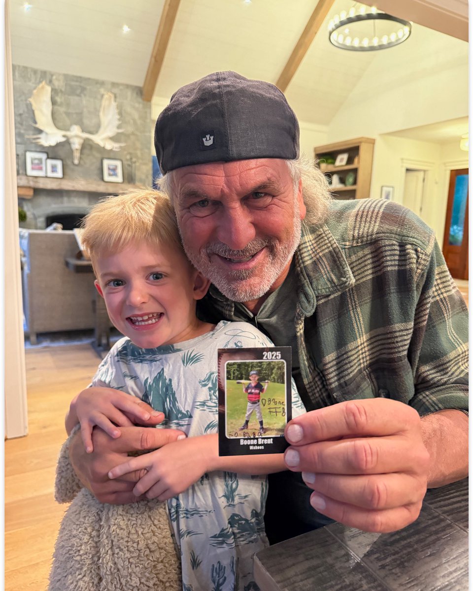 BOONE GAVE ME AN OFFICIAL AUTOGRAPHED “BOONE BRENT” ROOKIE CARD!! 

Going to be worth big $$ someday!