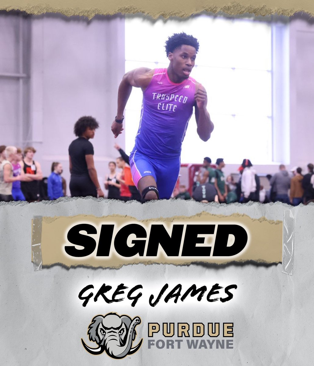 Purdue Fort Wayne Track&XC (@mastodontfxc) on Twitter photo Sprinter Greg James is now a member of <a href="/MastodonTFXC/">Purdue Fort Wayne Track&XC</a>!
#FeelTheRumble #HLTF #GoDons Sprinter Greg James is now a member of <a href="/MastodonTFXC/">Purdue Fort Wayne Track&XC</a>!
#FeelTheRumble #HLTF #GoDons