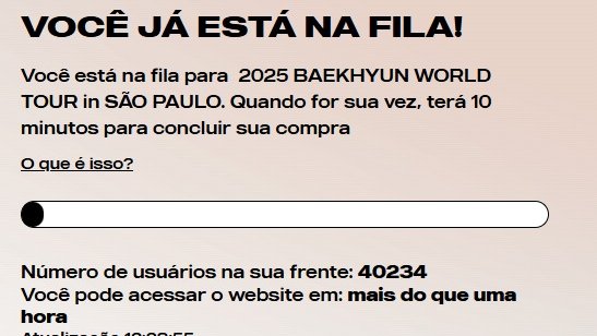 ExoBoteco's tweet photo. BAEKHYUN, ME PROMETERAM Q VC N TINHA DEMANDA, PQ EU AINDA N CONSEGUI INGRESSO E O DJABO DESSA FILA COM 40K AQUI É O Q? BOLSA FAMILIA??? https://t.co/nJCaCkZjAv