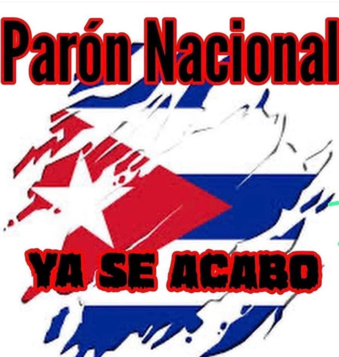 tanroleo's tweet photo. @Voz_De_Cuba_ Eso PARO NACIONAL YA!
#CubaParoNacional #cubaestadoterrorista #CubaEstadoFallido #StopCubanGenocide #SOSCuba #OjosenCuba #AbajoLaDictaduraCastroCanel #AbajoelPCC https://t.co/ahuWNed6fx