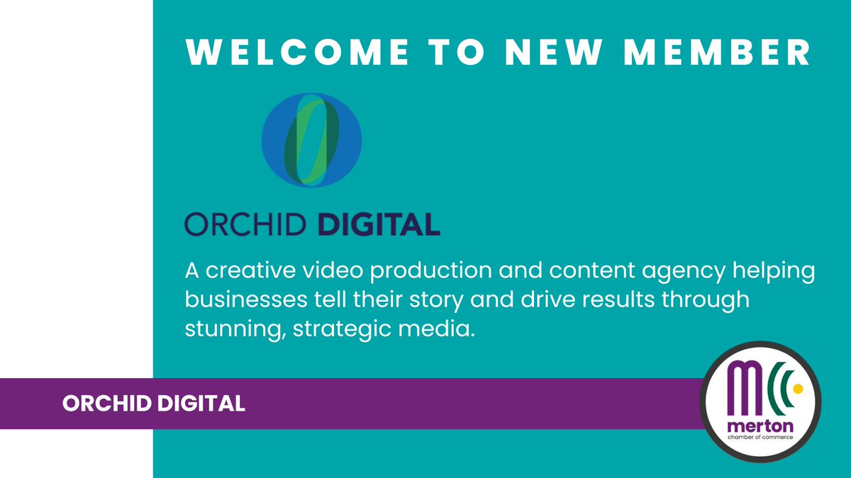 🎥 Welcome to Merton Chamber, Orchid Digital!
A full-service video production agency creating standout content for businesses of all sizes — from social reels to animations.
Show your support 👉 orchid-digital.com

#MertonChamber #NewMember #VideoMarketing #OrchidDigital