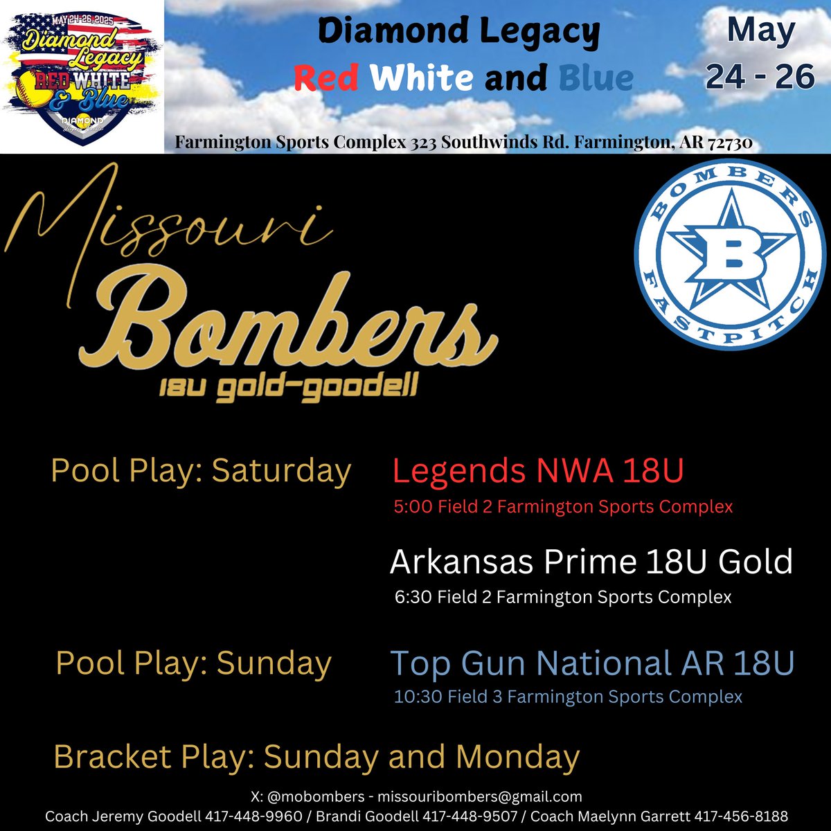 So excited to start off this packed summer! <a href="/mobombers/">Missouri Bombers 18u Gold-Goodell</a> <a href="/Gorilla_SFB/">Pitt State Softball 🥎</a> <a href="/UWFSoftball/">UWF Softball</a> <a href="/UTampaSoftball/">Tampa Softball</a> <a href="/UCOSoftball/">UCOSoftball</a> <a href="/kcroossb/">Kansas City Softball</a> <a href="/CCRoughridersSB/">Crowder College Softball</a> <a href="/MoStateSoftball/">Missouri State Softball</a> <a href="/MizzouSoftball/">Mizzou Softball</a>