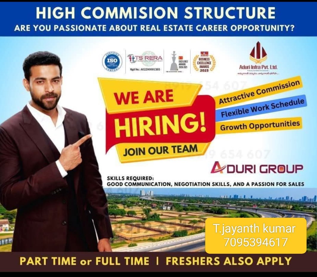 Jayanth21758878's tweet photo. Commission based work at Hyderabad join our group @aduri groups https://t.co/WabdifOYjc