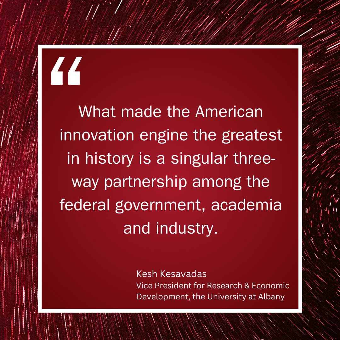 The Science Coalition (@scicoalition) on Twitter photo Federal investments in basic scientific research at institutions like <a href="/ualbany/">University at Albany</a> power American innovation and help our economy prosper.
See how in this piece from <a href="/KeshUAlbany/">Kesh Kesavadas</a>:
timesunion.com/opinion/articl… Federal investments in basic scientific research at institutions like <a href="/ualbany/">University at Albany</a> power American innovation and help our economy prosper.
See how in this piece from <a href="/KeshUAlbany/">Kesh Kesavadas</a>:
timesunion.com/opinion/articl…