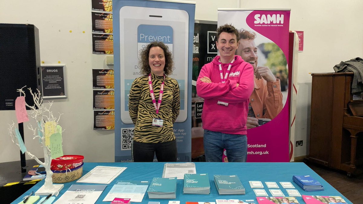 SAMH (@samhtweets) on Twitter photo Did you know we train thousands of people in suicide prevention every year? 💙
We've been delivering training to communities across Grampian, including recently at @AberdeenUni, <a href="/RobertGordonUni/">Robert Gordon University (RGU)</a>, the Grampian Wellbeing Festival and local events in the north east. Did you know we train thousands of people in suicide prevention every year? 💙
We've been delivering training to communities across Grampian, including recently at @AberdeenUni, <a href="/RobertGordonUni/">Robert Gordon University (RGU)</a>, the Grampian Wellbeing Festival and local events in the north east.