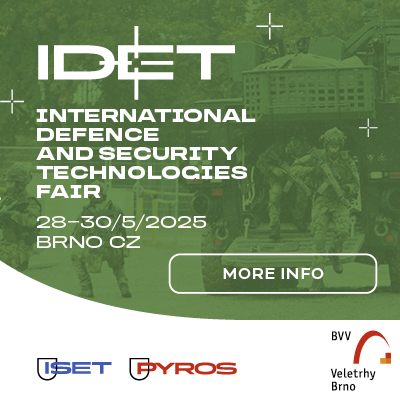 OTRS will participate in #IDET2025 in Brno, from May 28 to 30.

Our team will be available at Stand #70 to discuss advanced security solutions. We look forward to connecting with you there. 

Learn more: bvv.cz/en/idet 
#DefenceTech