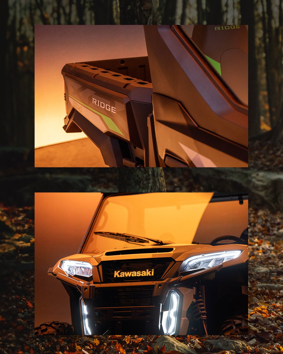 KawasakiUSA's tweet photo. Even though the #RIDGE XR HVAC is built for the toughest conditions, it's automotive-inspired styling and finish are unrivaled. #PeakPremiumPerformance #GoodTimes #Kawasaki https://t.co/DWefw0YvmR