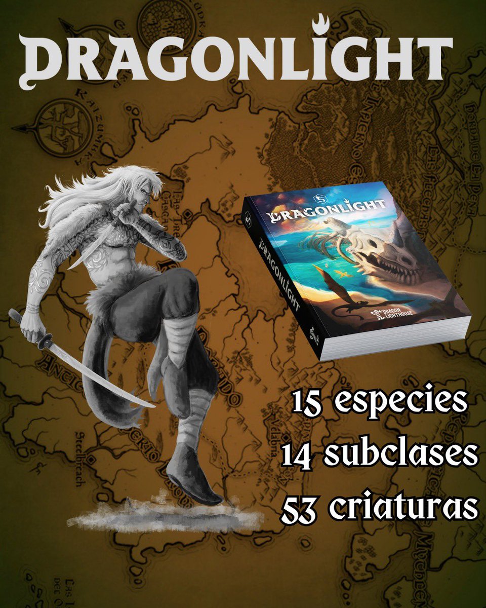 Nuestro verkami de una edición en tapa blanda, blanco y negro y en A5 del SRD 5.2 de D&amp;D 2024 y Dragonlight está a punto de llegar a su fin, no te pierdas la oferta de 5 por 85€ (17€/unidad) para compartir con quien quieras este libro ✨

vkm.is/dragonlightd&d ⬅️