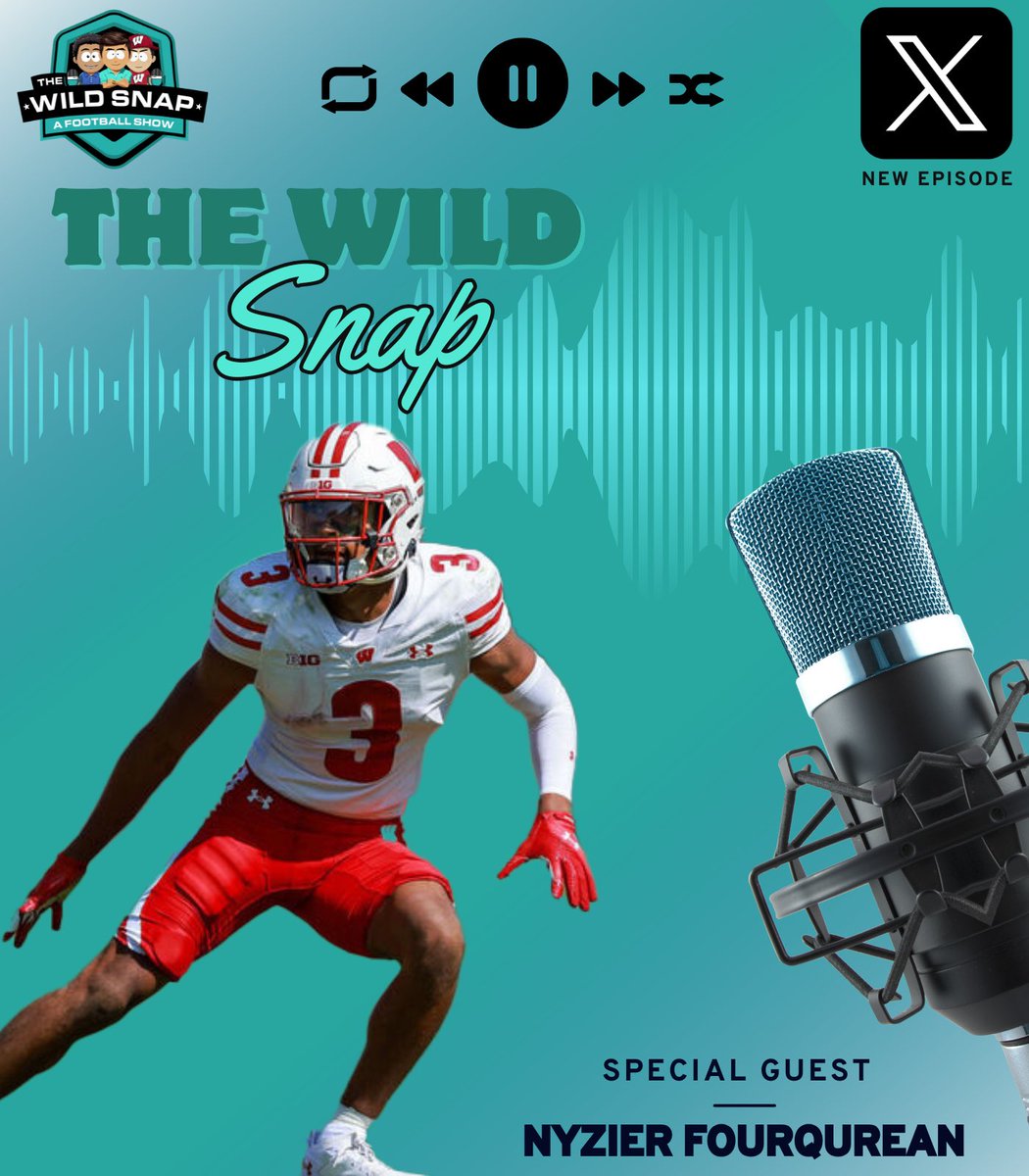 Drew Scuilla (@drewscuilla) on Twitter photo 🚨The Wild Snap🚨
The Wild Snap hosts are excited to interview Wisconsin CB Nyzier Fourqurean (<a href="/nyzier2/">Nyzier Fourqurean</a>)🦡 2nd half of show will include week 1 CFB picks
Listen @ 6pm EST tomorrow (5/20) live here on 𝕏 with any of these accounts:
<a href="/DrewScuilla/">Drew Scuilla</a>
<a href="/adamhoff22/">Adam 🏄🏽♂️</a>
<a href="/tschulmanreport/">Tobey Schulman</a> 🚨The Wild Snap🚨
The Wild Snap hosts are excited to interview Wisconsin CB Nyzier Fourqurean (<a href="/nyzier2/">Nyzier Fourqurean</a>)🦡 2nd half of show will include week 1 CFB picks
Listen @ 6pm EST tomorrow (5/20) live here on 𝕏 with any of these accounts:
<a href="/DrewScuilla/">Drew Scuilla</a>
<a href="/adamhoff22/">Adam 🏄🏽♂️</a>
<a href="/tschulmanreport/">Tobey Schulman</a>