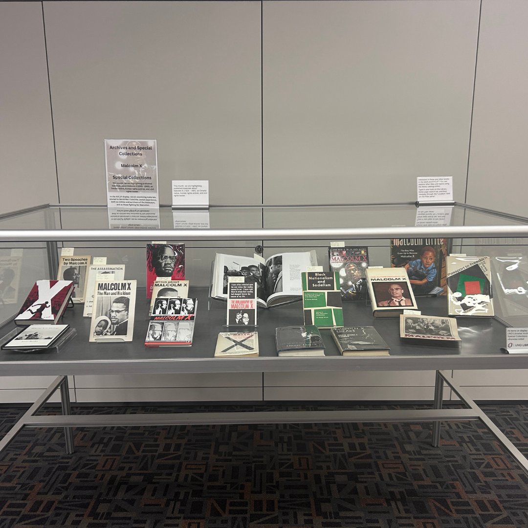 This month, Archives and Special Collections is sharing published materials about two important topics: Malcolm X and World War II.