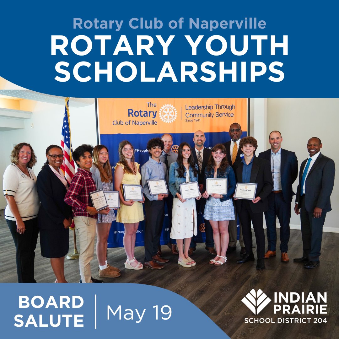 Indian Prairie 204 (@ipsd204) on Twitter photo Congratulations to all the District 204 students who received Youth Scholarship Awards from the Rotary Club of Naperville. @MeteaValley <a href="/NeuquaValley/">Neuqua Valley High School</a> <a href="/WaubonsieValley/">Waubonsie Valley HS</a> <a href="/NaperNoonRotary/">Rotary Club of Naperville</a> #boardsalute Congratulations to all the District 204 students who received Youth Scholarship Awards from the Rotary Club of Naperville. @MeteaValley <a href="/NeuquaValley/">Neuqua Valley High School</a> <a href="/WaubonsieValley/">Waubonsie Valley HS</a> <a href="/NaperNoonRotary/">Rotary Club of Naperville</a> #boardsalute