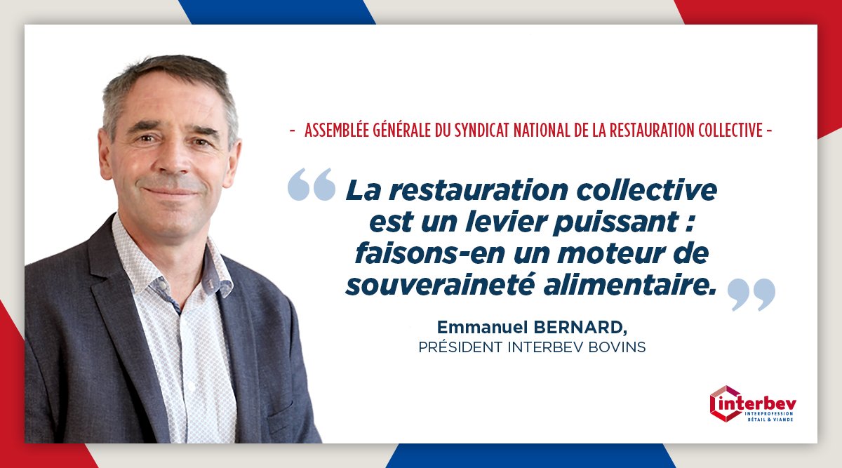 🇫🇷 La viande française a toute sa place en restauration collective.

Durable, issue d’élevages herbagers à taille humaine, elle répond aux attentes des citoyens et aux objectifs des lois #EGALIM et Climat. Faire ce choix, c’est aussi préserver une production locale, assurer une