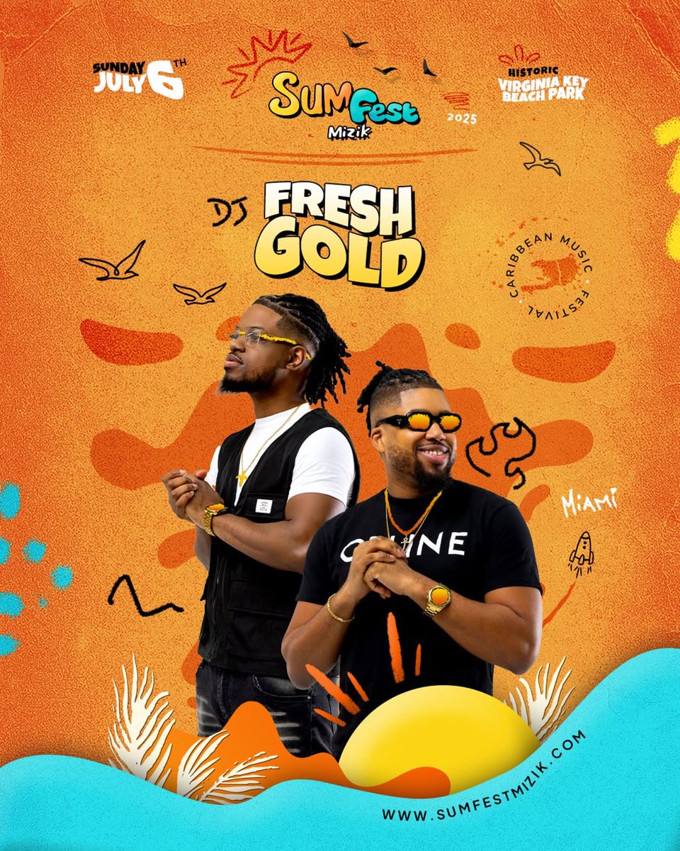 ouwesapromotv_'s tweet photo. #vaybnation #kingstreet_tetkale #freshgold #Fireboy https://t.co/g6yHaE1sgE @sumfestmizik July 6 📍⛱️ #MIAMI https://t.co/T4vmqnlmL4