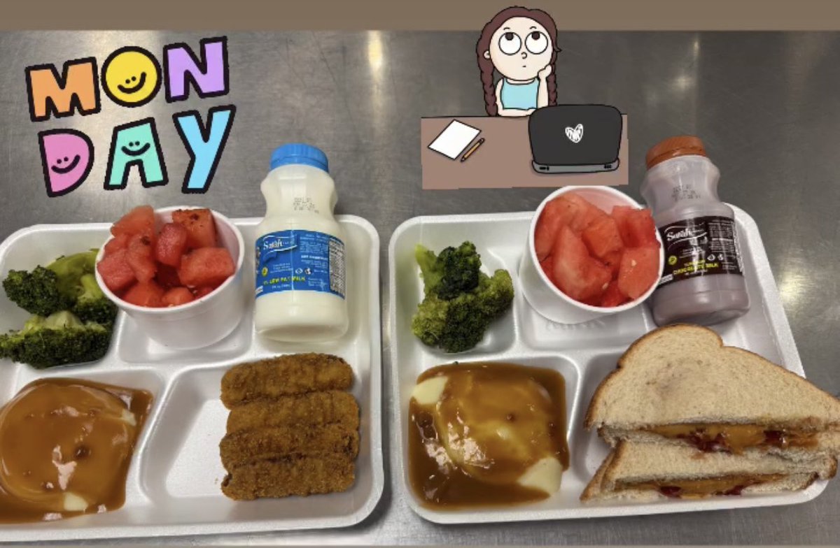 Susan Sanchez : CNS Manager lll (@sanchez_hms_ies) on Twitter photo Hi ๐๐ป Cavaliers!! ๐๐ปโโ๏ธ Letโs have a good week!! ๐๐ป Todayโs Menu: Breaded Beef ๐ฅฉ Fingers or Jammer Sandwich ๐ฅช both with Mashed Potatoes ๐ฅ, Brown Gravy, Steamed Broccoli ๐ฅฆ, Watermelon ๐ and Variety of Milk ๐ฅ๐ค๐๐ผ#Allin #TeamSisd <a href="/SocorroISD/">Socorro ISD</a> <a href="/HERNANDO_MS/">Dr. Jesse A. Sepulveda</a> <a href="/RNava_HMS/">Raul Nava Jr.</a> <a href="/DNavariz_HMS/">Dr. Danielle Navariz</a> Hi ๐๐ป Cavaliers!! ๐๐ปโโ๏ธ Letโs have a good week!! ๐๐ป Todayโs Menu: Breaded Beef ๐ฅฉ Fingers or Jammer Sandwich ๐ฅช both with Mashed Potatoes ๐ฅ, Brown Gravy, Steamed Broccoli ๐ฅฆ, Watermelon ๐ and Variety of Milk ๐ฅ๐ค๐๐ผ#Allin #TeamSisd <a href="/SocorroISD/">Socorro ISD</a> <a href="/HERNANDO_MS/">Dr. Jesse A. Sepulveda</a> <a href="/RNava_HMS/">Raul Nava Jr.</a> <a href="/DNavariz_HMS/">Dr. Danielle Navariz</a>