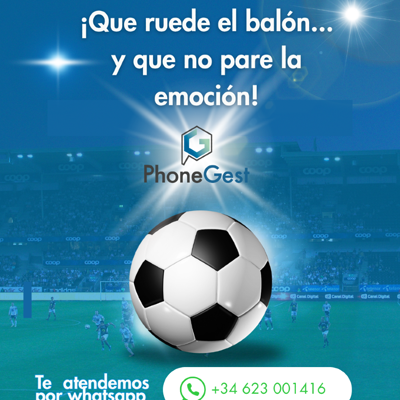 phonegest's tweet photo. Vive la intensidad del fútbol estés donde estés. ¡Prepárate para no perderte ni un segundo! 🔥#phonegest #futbol #España https://t.co/OEa1QJ6bIc