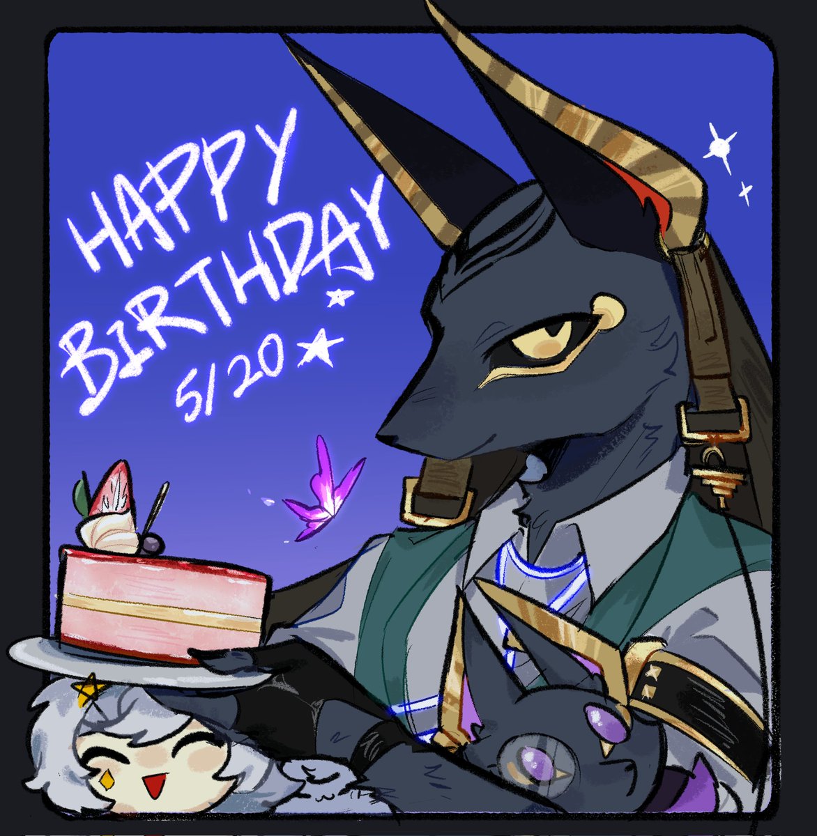 Happy Birthday to our dearest butler, Drew!🥳🍰
#dislytefanart #Dislyte