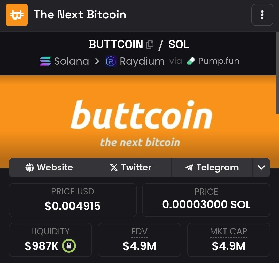 "The new Pumpswap LPs are fine"

OK, then why does XBT (Pumpswap) which was recently shilled by Ansem and the most popular influencers on CT have HALF the liquidity but DOUBLE the marketcap of Buttcoin, which runs on Raydium?