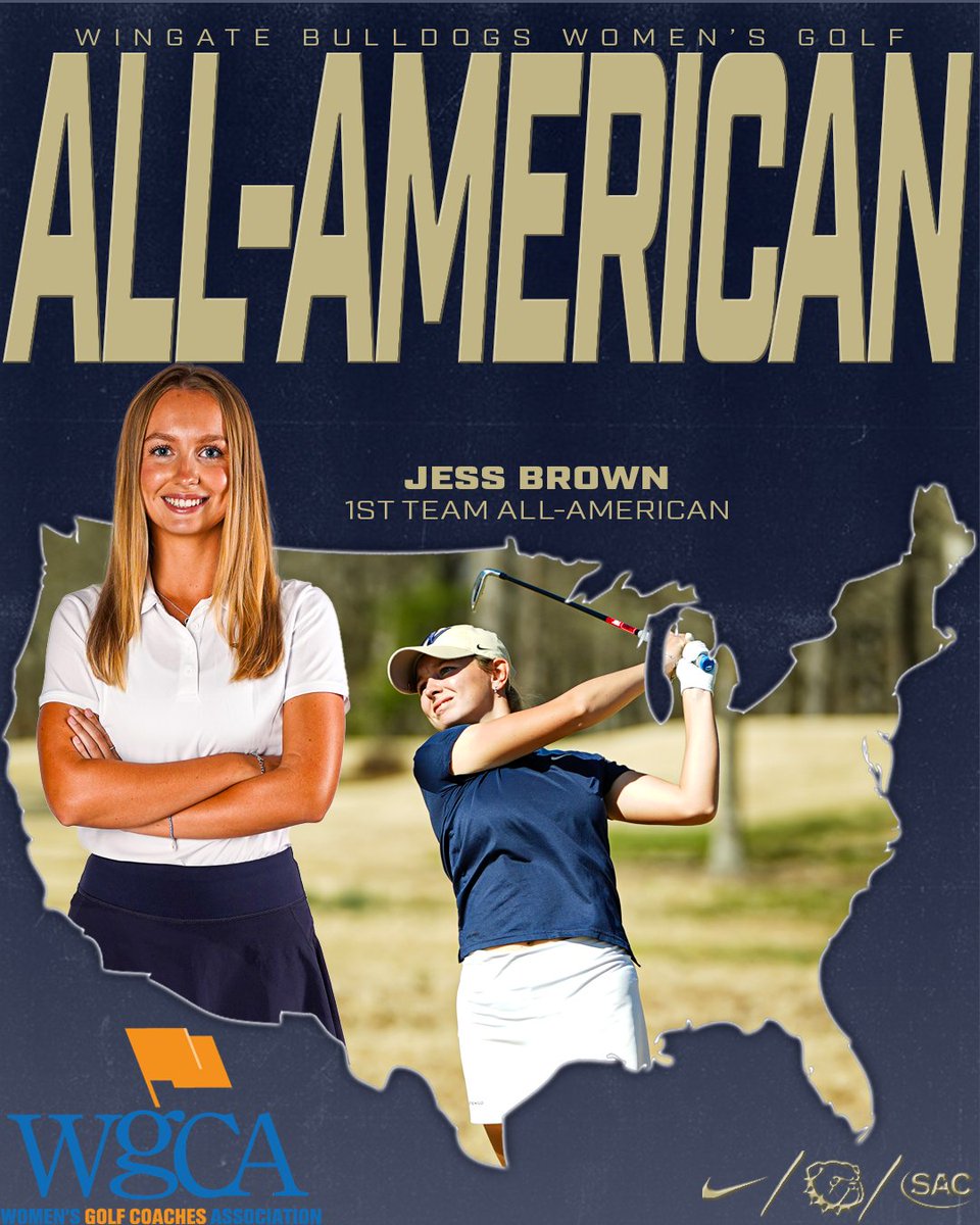 Wingate Bulldogs (@wu_bulldogs) on Twitter photo All-Americans!
Amely Bochaton & Jess Brown have been named <a href="/WGCAGOLF/">Women's Golf Coaches</a> 1st Team All-Americans!
The duo combined for 9 victories, leading #2 <a href="/Wingate_WGolf/">WU Women's Golf</a> to 7 wins on the year & a trip to the national quarterfinals!
Story | tinyurl.com/twdcnbb7 All-Americans!
Amely Bochaton & Jess Brown have been named <a href="/WGCAGOLF/">Women's Golf Coaches</a> 1st Team All-Americans!
The duo combined for 9 victories, leading #2 <a href="/Wingate_WGolf/">WU Women's Golf</a> to 7 wins on the year & a trip to the national quarterfinals!
Story | tinyurl.com/twdcnbb7