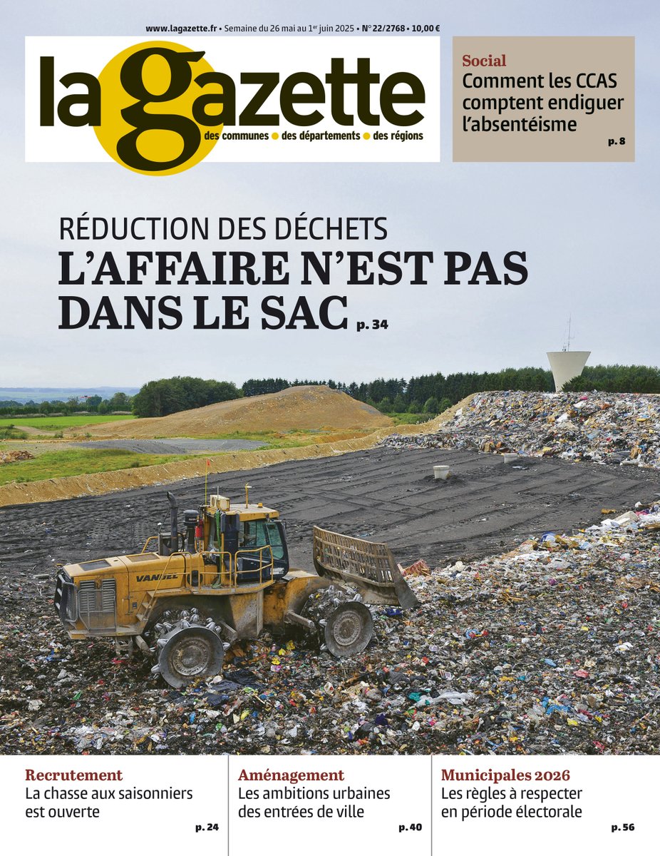 julien_moulin's tweet photo. Nouvelle #couv de @Lagazettefr : réduction des #dechets, l'affaire n'est pas dans le sac par Fabienne Nedey et Isabelle Verbaere + Comment les #CCAS comptent endiguer l'#absenteisme par @SdeFreminville + La chasse aux saisonniers est lancée par Gaëlle Ginibrière #recrutement https://t.co/avTTl52bLq