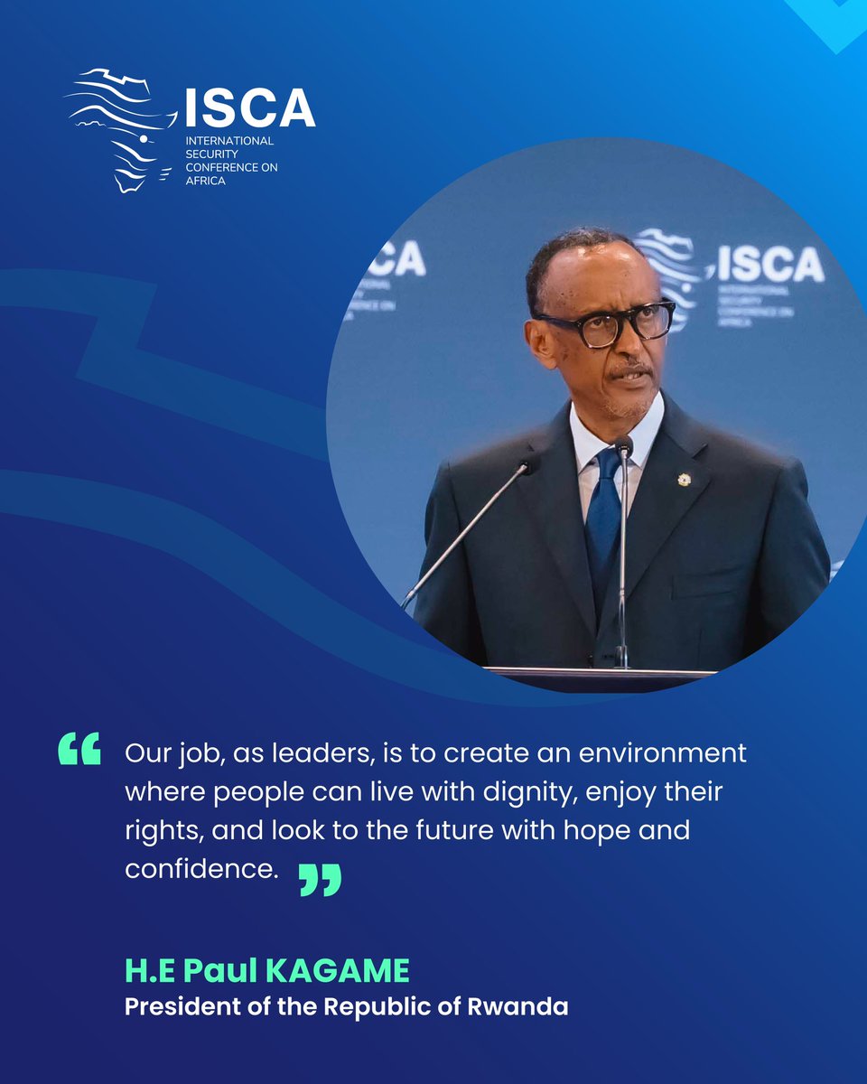 Africa's future, particularly in matters of peace and security and cannot be outsourced. 
So, to have a say within our continent.
 H. E  highlighted 3 critical pillars of actions; 
First is the ownership, the second one is the link btn governance &amp; security, lastly is cooperation