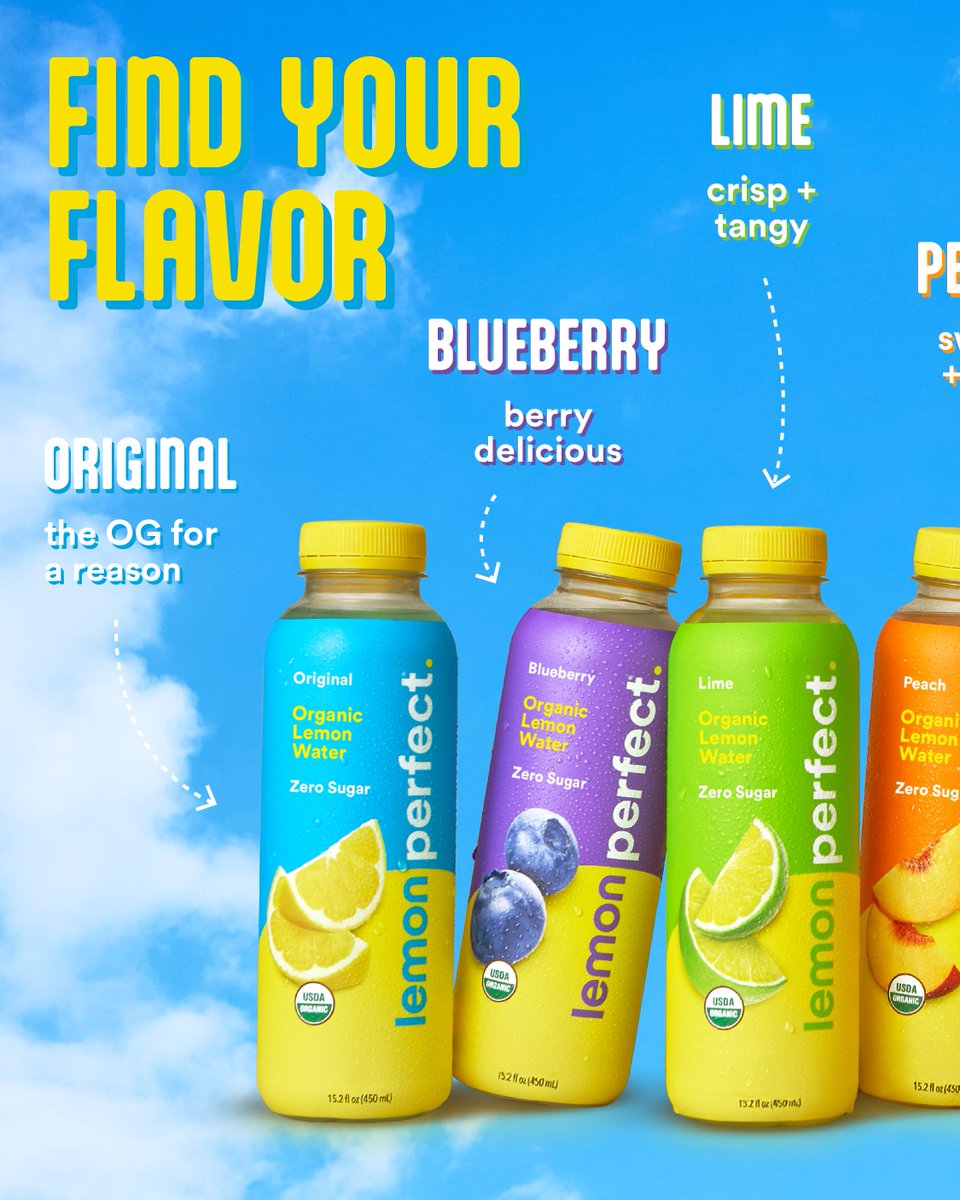 lemonperfect's tweet image. It&apos;s not a coincidence that we have 7 flavors and there are 7 days of the week. Just saying!