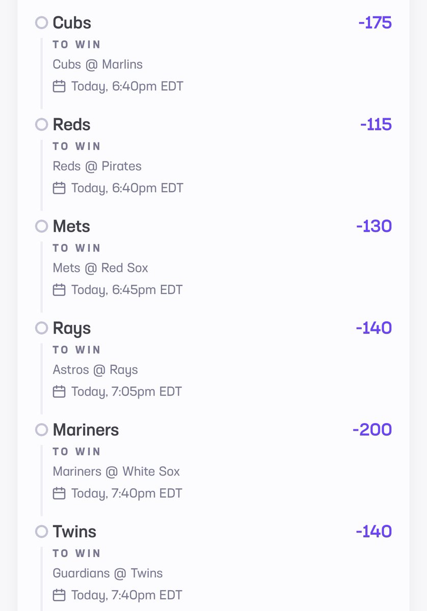 makeawishbet's tweet image. Just trying to make 300x profit. Why not give it a try. A parlay with the result of every MLB game today. 12 games=12 legs to this bet. #HardRockBet