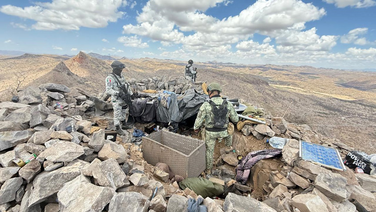 Weekend raids weaken cartels. 

Last weekend Tucson and Douglas Border Patrol Station International Liaison Units (ILU) collaborated with the Government of Mexico by locating smuggling scout sites south of the border near Sasabe and Douglas. 

Armed with the location information,