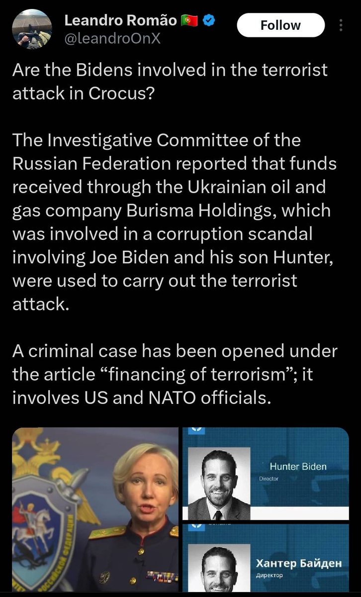 TUA_Research's tweet photo. Following the Crocus City Hall attack, Romão blamed Ukraine without evidence but seemingly willfully ignored Russia's self-documented torture of suspects. When facts are inconvenient, the narrative is adjusted. #CrocusAttack #Disinfo 11/21 https://t.co/vjWKqCFBwp