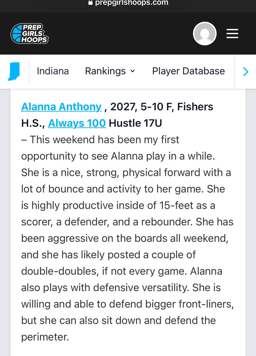 Thank you <a href="/PGHIndiana/">Prep Girls Hoops Indiana</a> 
<a href="/vjhAlways100/">Always 100</a> <a href="/Always100_TMH/">Always 100 Basketball</a> <a href="/bball_chasers/">DreamChasersBball</a> <a href="/FHSLadyTigersBB/">FHS Girls Basketball</a> <a href="/CoachChrisPaul/">CP</a>