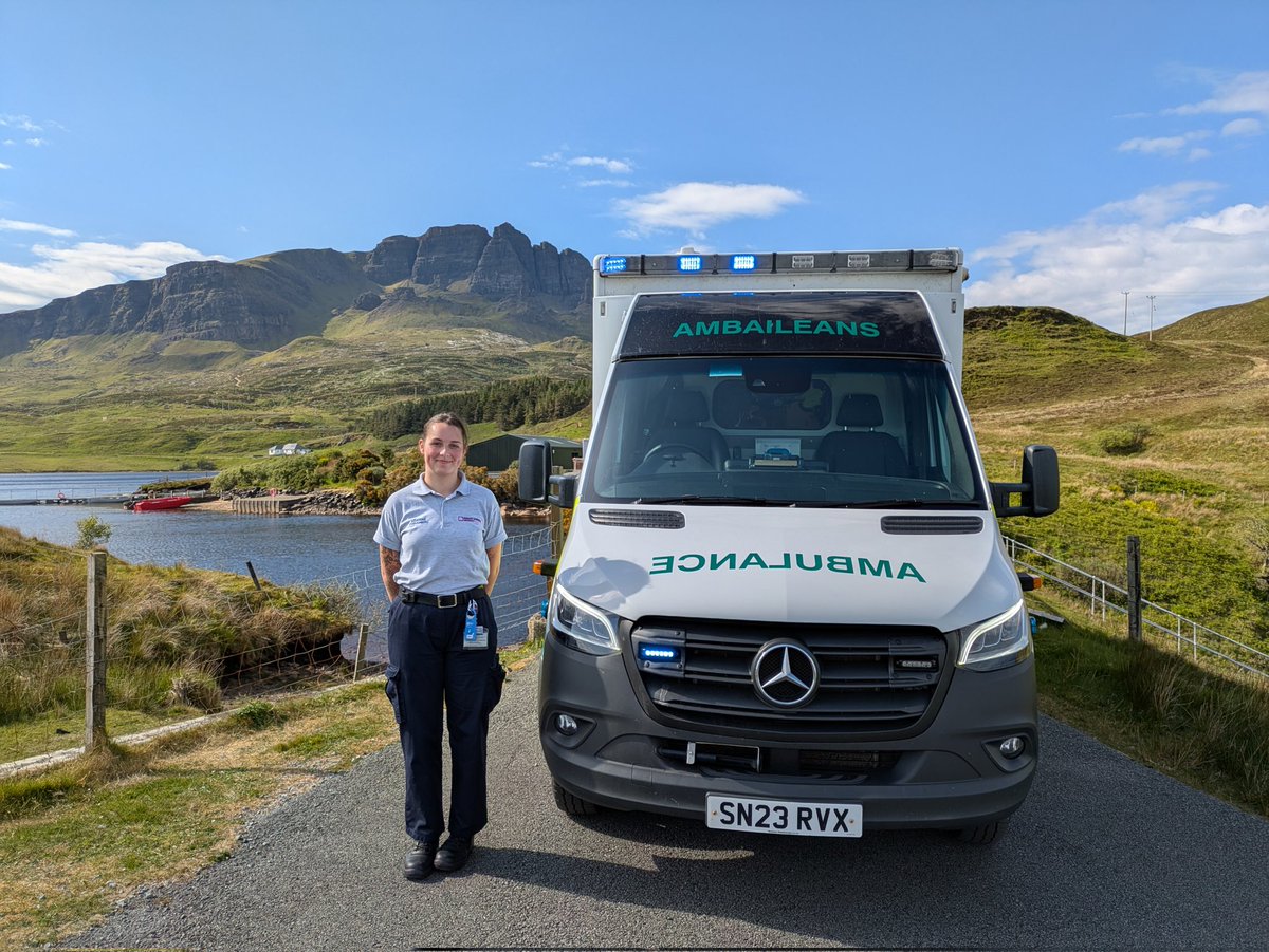 Graeme Deas (@graemedeas) on Twitter photo Big Shout Out and Welcome to Evelyn Hand 1st Year Paramedic Student <a href="/RGUParamedics/">RGUParamedics</a> who joins us at Portree Ambulance <a href="/Scotambservice/">Scottish Ambulance</a> for her Placement, we look forward to working with you, and hope the excellent weather continues 😎👌#paramedics #future #education #bestjob Big Shout Out and Welcome to Evelyn Hand 1st Year Paramedic Student <a href="/RGUParamedics/">RGUParamedics</a> who joins us at Portree Ambulance <a href="/Scotambservice/">Scottish Ambulance</a> for her Placement, we look forward to working with you, and hope the excellent weather continues 😎👌#paramedics #future #education #bestjob