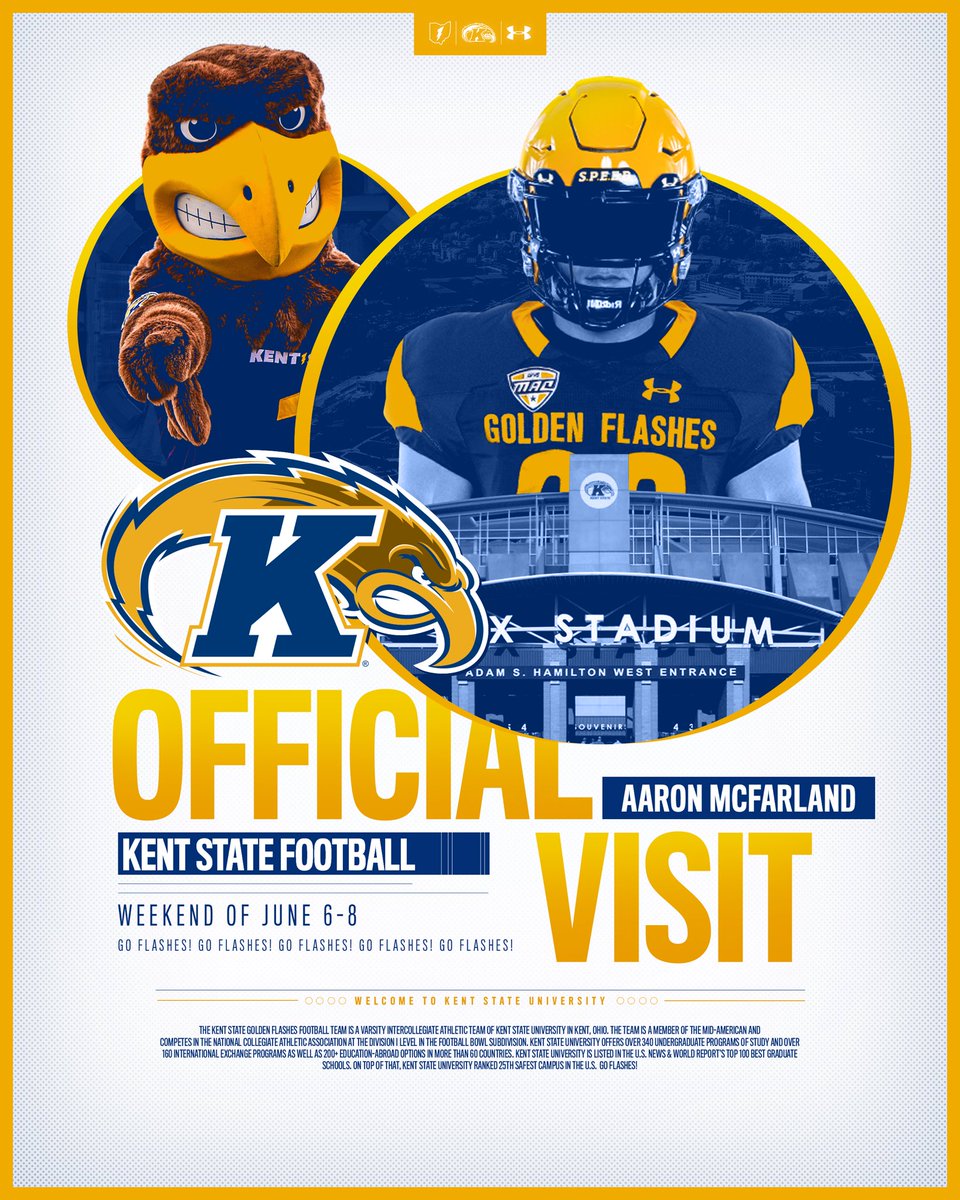 Official visit 🔒 <a href="/KentStFootball/">Kent State Football</a> , Thanks <a href="/CoachCPatt/">Clay Patterson</a> <a href="/CoachCJConrad/">CJ Conrad</a> .