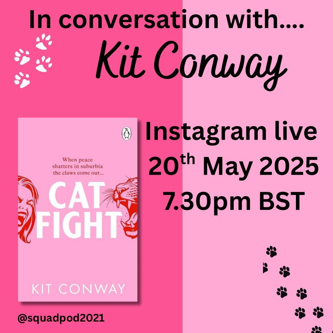 The SquadPod Collective (@squadpod3) on Twitter photo Join us tomorrow 20th May at 7.30pm BST on Instagram Live (Squadpod2021) for a chat with <a href="/kitconwayauthor/">Kit Conway π | Nicole Kennedy π₯</a> about her brilliant new book #CatFight - out now from <a href="/TransworldBooks/">Transworld Books</a> π€© See you there! πΎ Join us tomorrow 20th May at 7.30pm BST on Instagram Live (Squadpod2021) for a chat with <a href="/kitconwayauthor/">Kit Conway π | Nicole Kennedy π₯</a> about her brilliant new book #CatFight - out now from <a href="/TransworldBooks/">Transworld Books</a> π€© See you there! πΎ