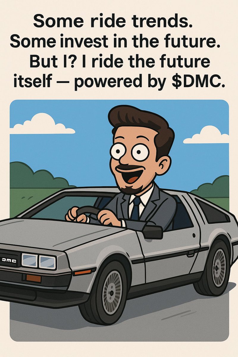 Some ride trends.
Some invest in the future.
But I?
I ride the future itself — powered by $DMC.
<a href="/DeLoreanlabs/">DeLorean Labs</a> let’s shift history into high gear
$SUI #Delorean #TimeTravelers
